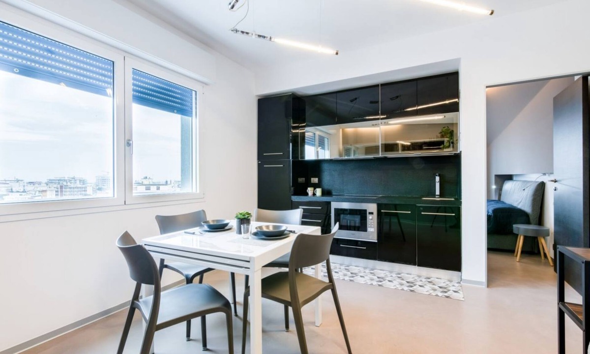 Marina Centro Apartment | GuestHost - Apartment located on the eighth floor of a building with a lift (NOT suitable for disabled). To access it you have to climb 4 steps.In 45 square meters of space, it comfortably accommodates 4 people with a double bedroom and a sofa bed in the
