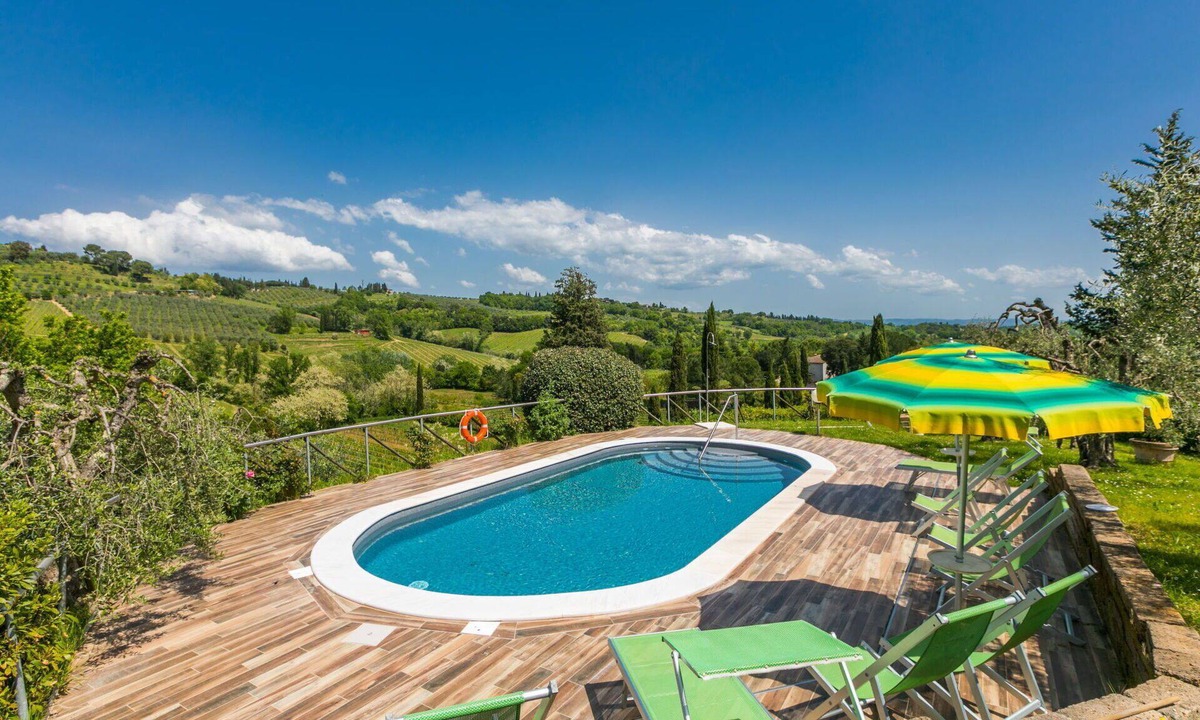 San Gimignano Villa | Stunning villa with A/C, WIFI, private pool, TV, patio, pets allowed and panoramic view