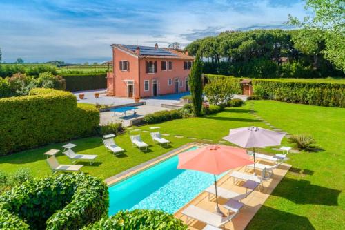 San Giuliano Terme Villa | Villa Rossa Large Private Pool WiFi