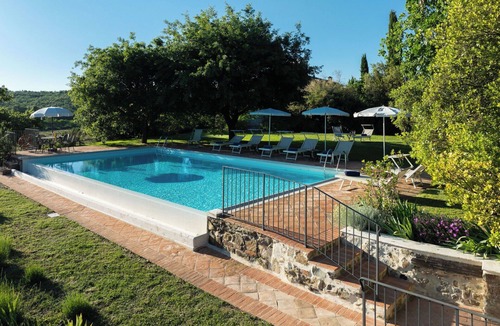 Rapolano Terme Villa | Beautiful private villa for 8 people with private pool, A/C, WIFI, veranda and panoramic view