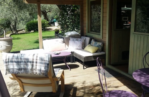 Rocchetta Nervina Ski Chalet | Comfortable wooden tiny house with private pool in an olive grove.