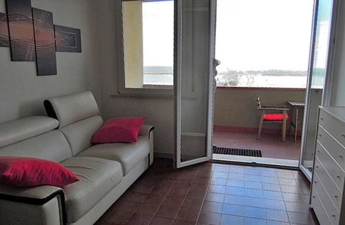 Lido Adriano Apartment | House on the beach with an umbrella and 2 sunbeds , large balcony with sea view,