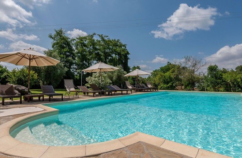 Sasso dʼOmbrone Villa | Lovely apartment in villa with pool, WIFI, A/C, TV, patio, pets allowed and panoramic view