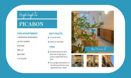 Borgo Antico Apartment | Picabon Quiet Apartment with AC & Balcony