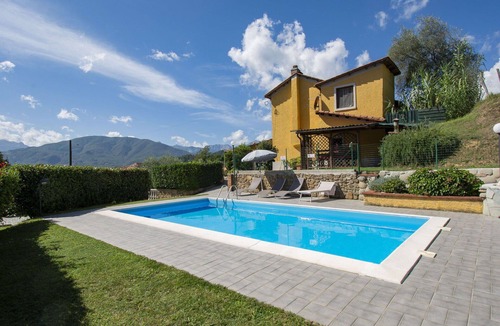 Villa Collemandina Villa | Stunning private villa for 7 guests with private pool, WIFI, TV, patio and pets allowed