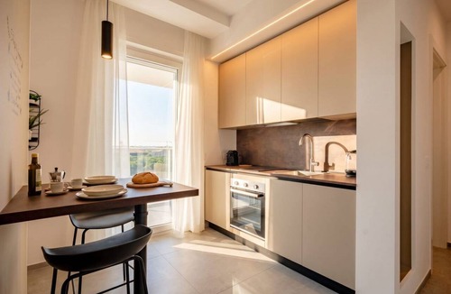 Municipio 3 Apartment | The Essential Suite V | Modern Studio with Balcony in Central Bari