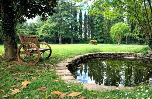 Laterina House | Villa with pool, gym, pond and panoramic views