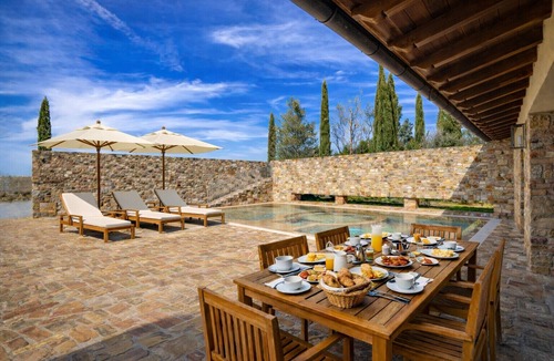 Montaione Villa | Villa Tabaccaia with private pool.