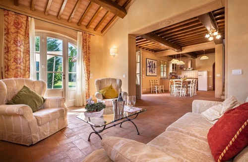 Colle di Compito Villa | Wonderful private villa for 6 guests with private pool, A/C, WIFI, TV and veranda, close to Lucca