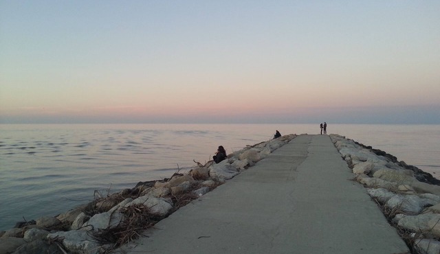 Apartament on the beach with big balcony "Seaview "for 6 Perrsons in Rimini