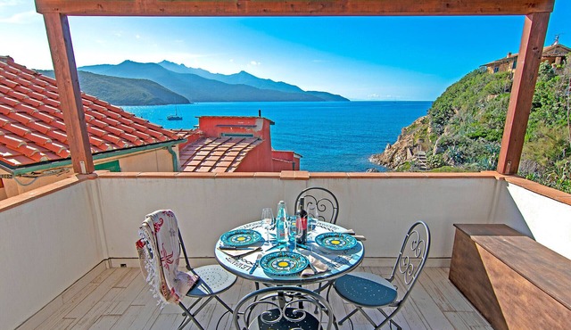 Apartment Terrazza Elba Island with sea view