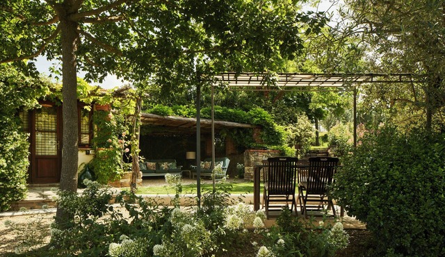 Restored barn in the Tuscan hills