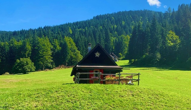 Romantic Salman Chalet in Valbartolo in the Thousand-Year Forest of Tarvisio