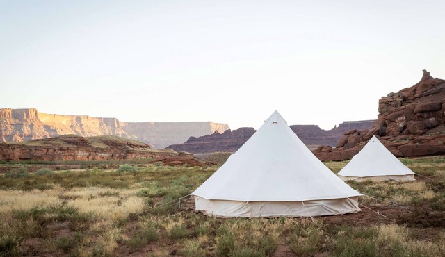 Triple Tent with Shared Bathroom - Nestled among the Abajo Mountains. in Moab