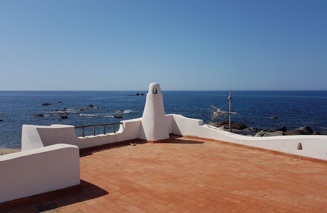 House dominant position on the sea with garden in Villasimius